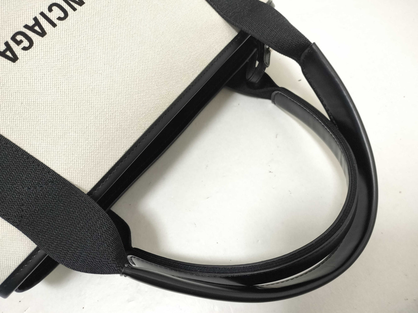 BALENCIAGA Navy Cabas Tote Bag