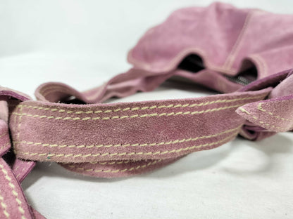 Miu Miu Miu Miu Miu Suede Leather Handbag Pink Tote Bag