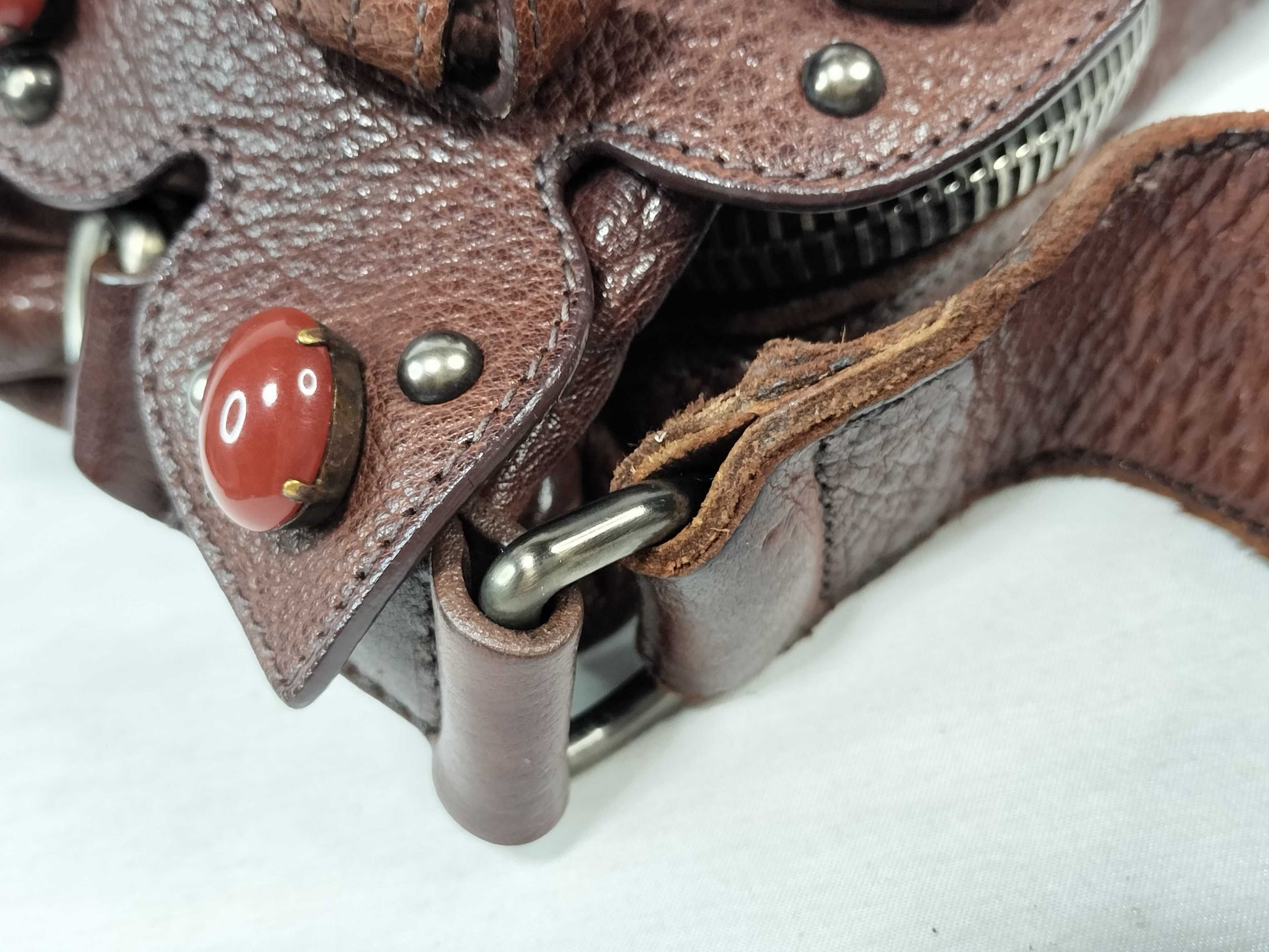 Miu Miu Miu Miu Flower Motif Leather Handbag Shoulder Bag