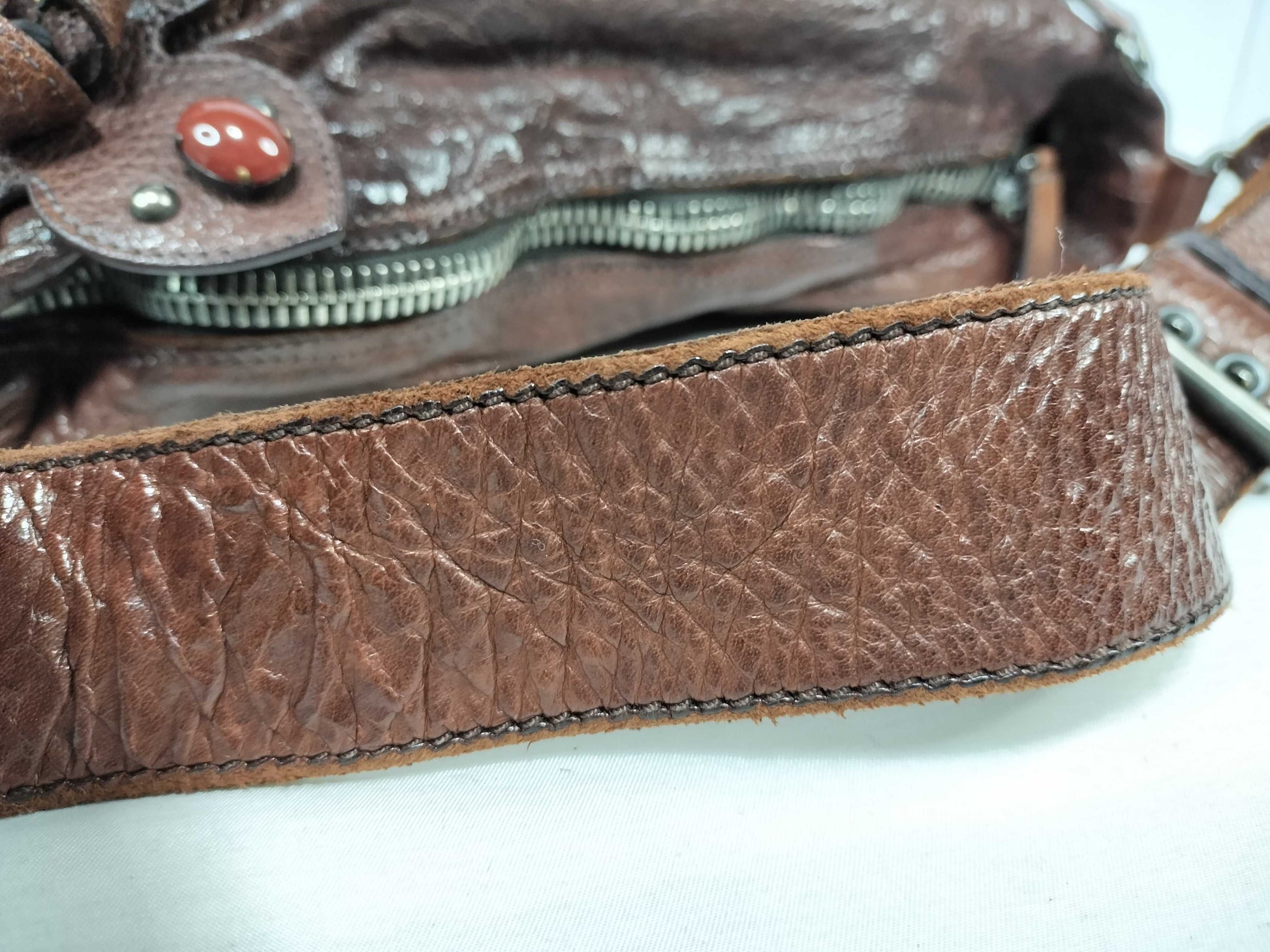 Miu Miu Miu Miu Flower Motif Leather Handbag Shoulder Bag