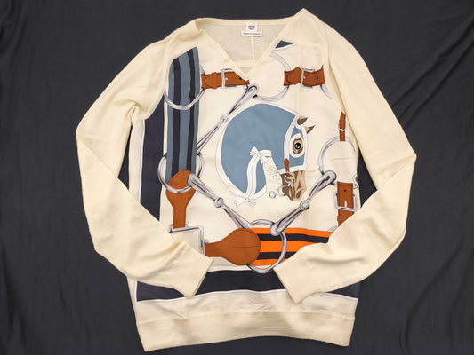 HERMES HERMES Gaultier-era bridle sweater top