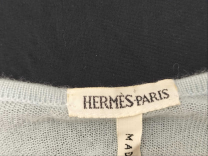 HERMES HERMES Margiela-era Twill Laine Ensemble Cardigan