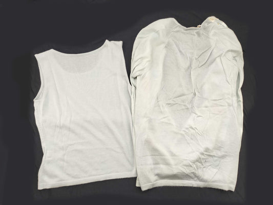 HERMES HERMES Margiela-era Twill Laine Ensemble Cardigan