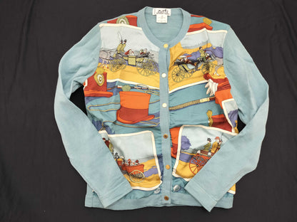 HERMES HERMES Serie Button Twill Reine Cardigan
