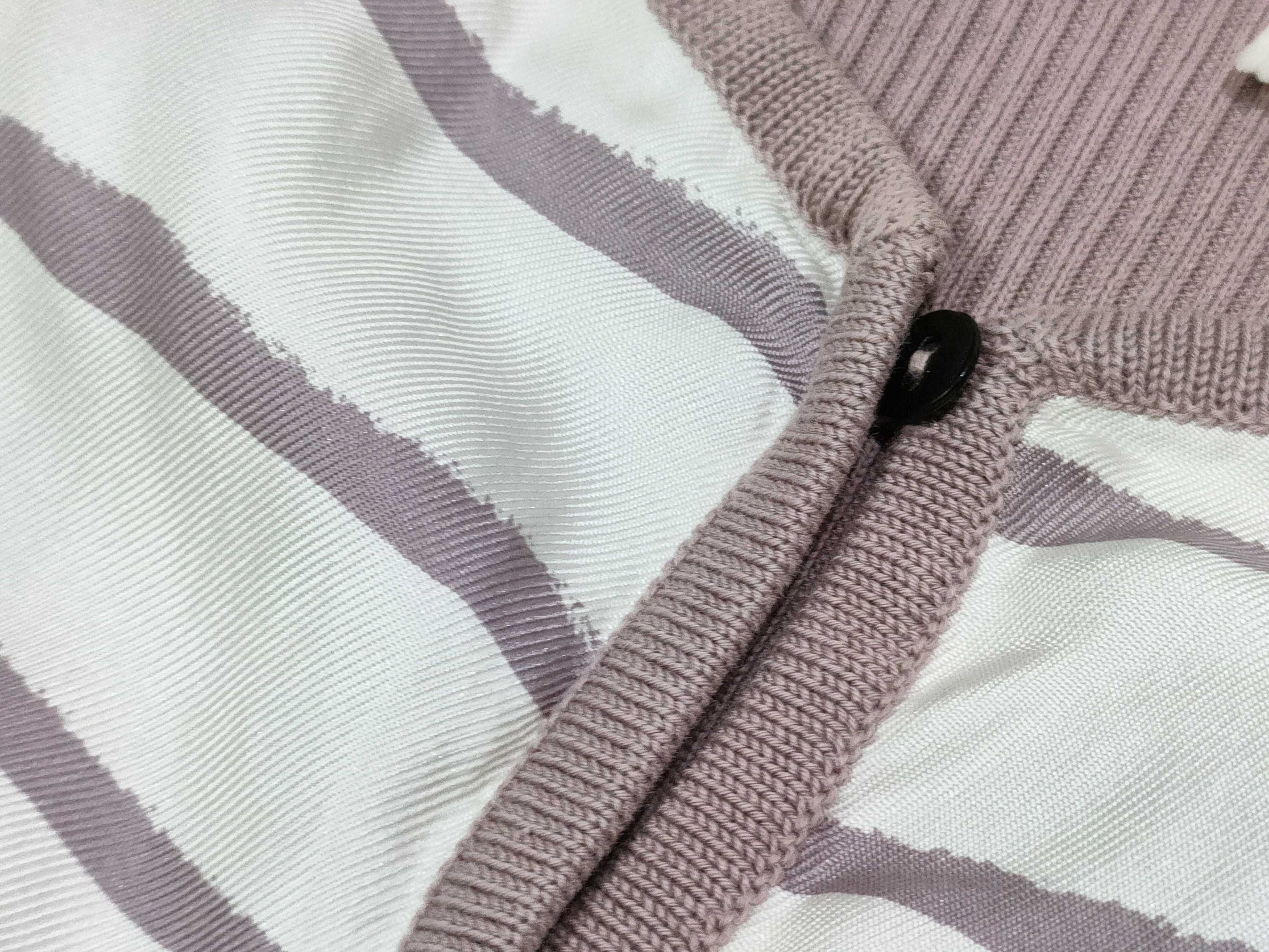 HERMES HERMES Margiela period striped cardigan