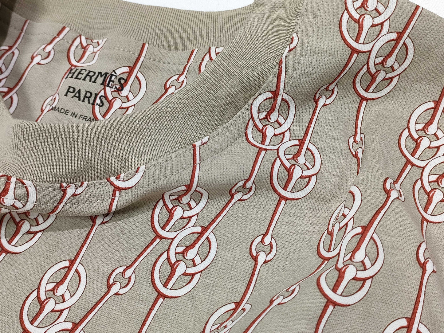 HERMES HERMES Chain Pattern T-Shirt
