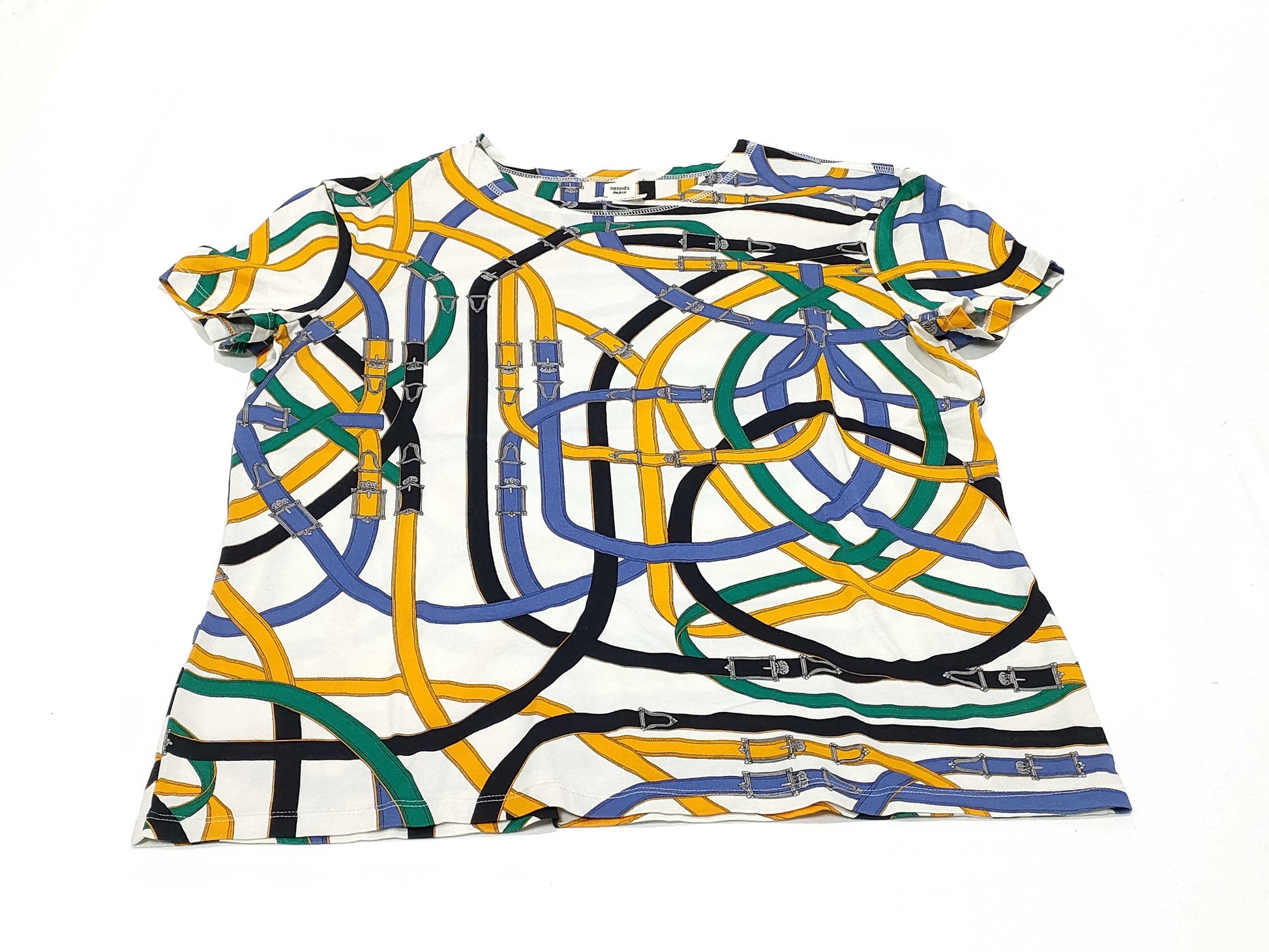 HERMES HERMES Gaultier period belt design T-shirt