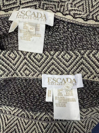 ESCADA ESCADA Diamond Pattern Knit Suit Set Size 40 Other Apparel