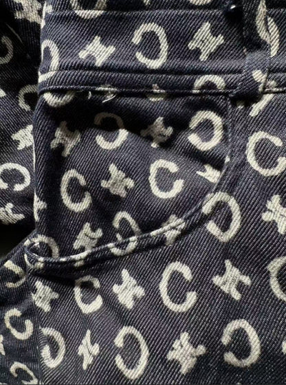CELINE Logo Blue Jeans Size 38 Pants