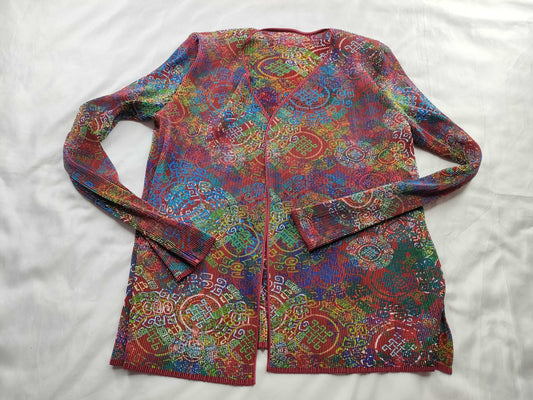 ISSEY MIYAKE FETE Pleated Cardigan Top