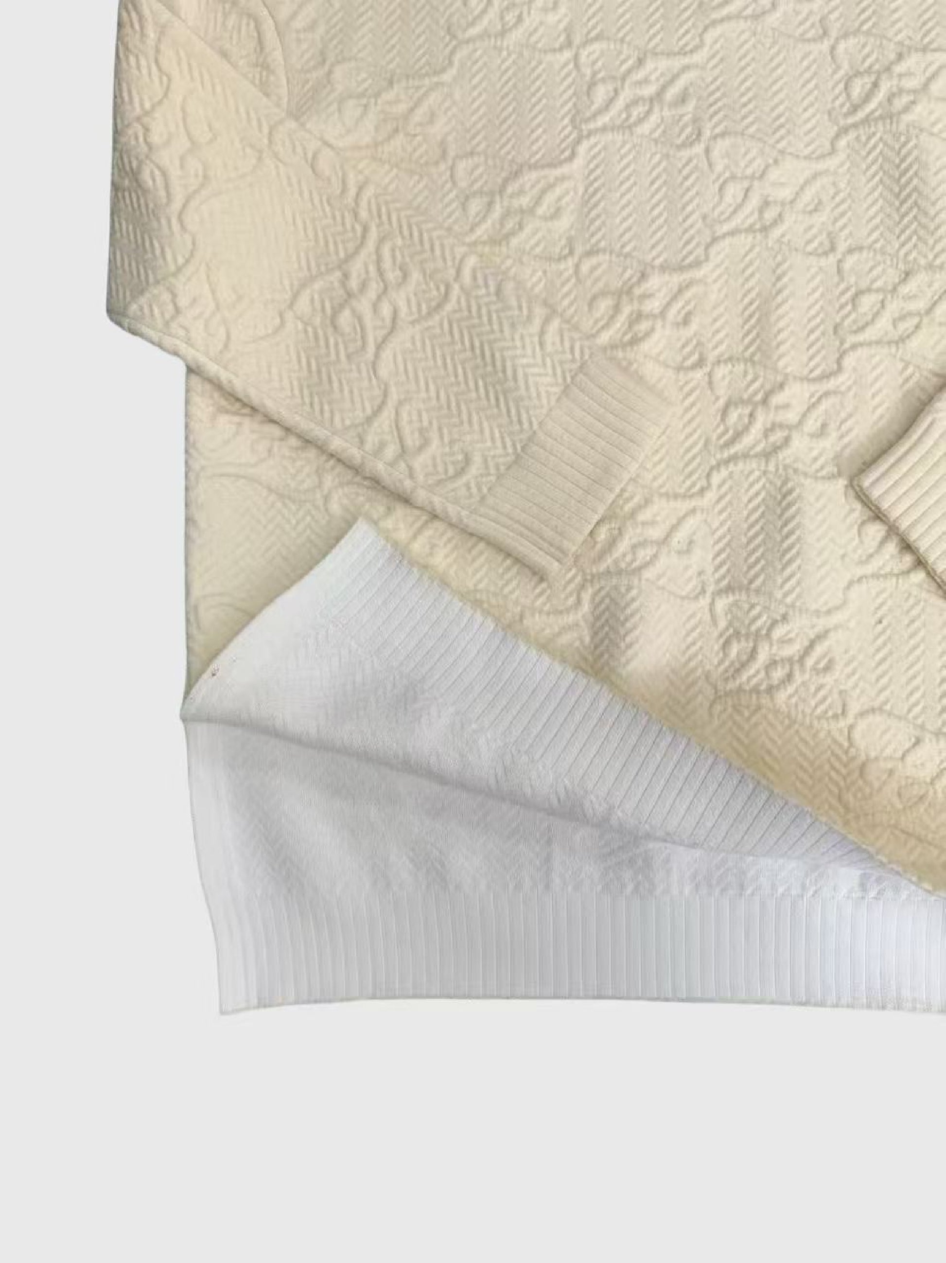 FENDI White 3D FF Logo Turtleneck Knit Sweater Size 36 Tops