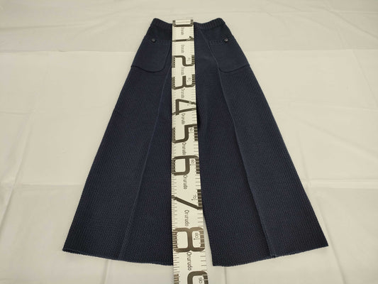 CHANEL P51260 Mesh Pants, Navy, with Tag, Size 15, Size 36