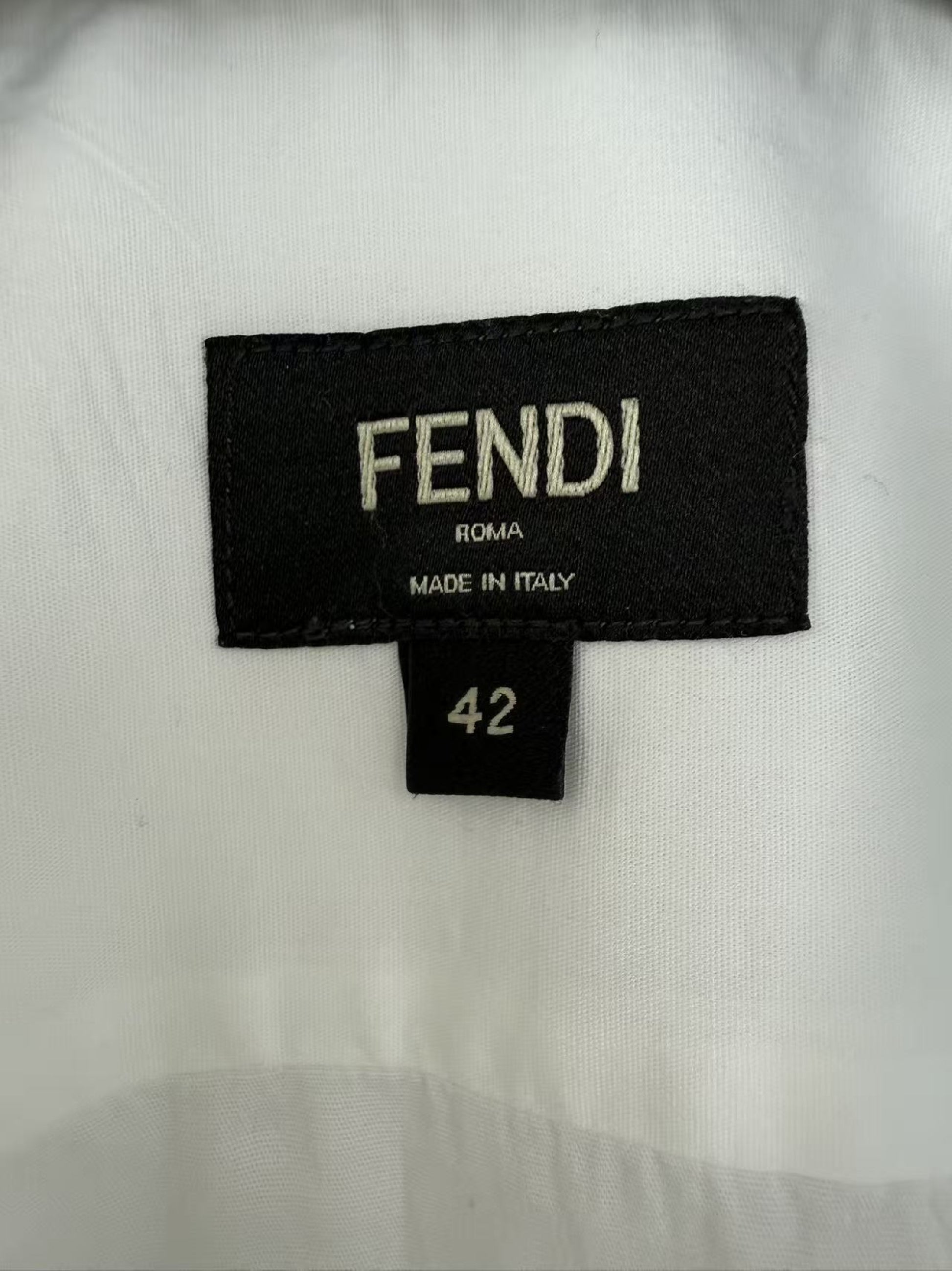 FENDI CAMICIA S SMCO I SEE YOU COTTON SHIRT 42 Shirt