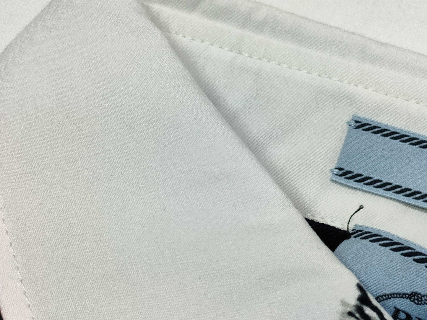 PRADA Prada 24 Wool Knit Top with Detachable Collar, DNA00T Navy, Size 44