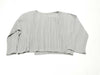 PLEATS PLEASE Issey Miyake Ribbed Pleated Cardigan, Gray, PP63-J0542