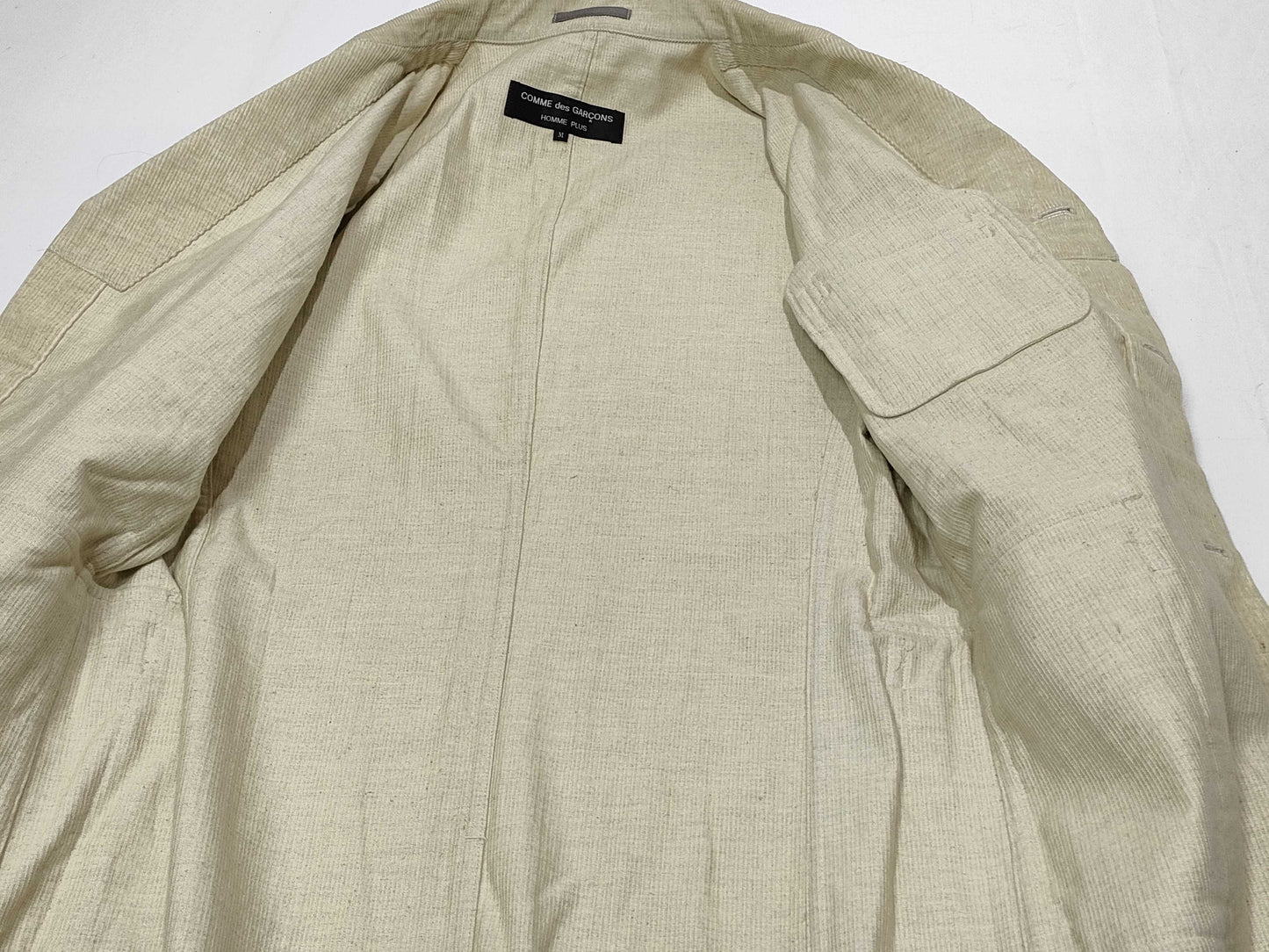 COMME des GARÇONS Homme Plus AD1994 Corduroy Tailored Jacket PJ-10053M Beige Medium Jacket
