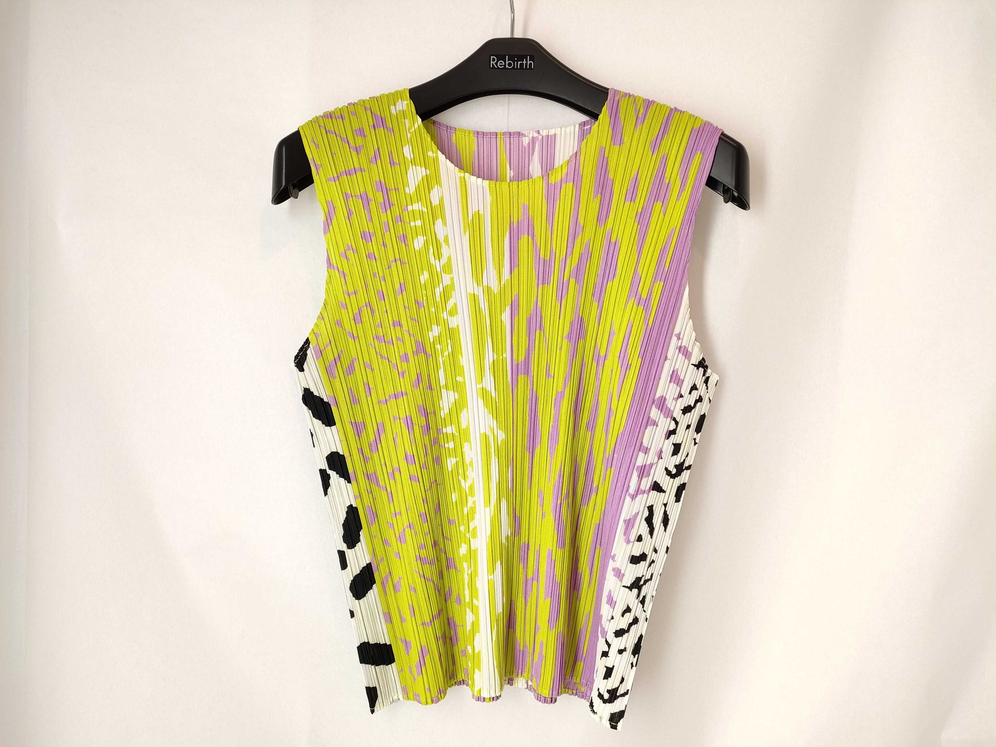 PLEATS PLEASE Issey Miyake all-over print sleeveless top PP83-JK631 Multicolor Top