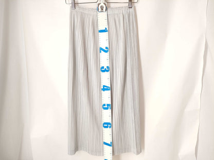 PLEATS PLEASE Issey Miyake Side Mesh Panel Skirt PP33-JG533 Gray Skirt