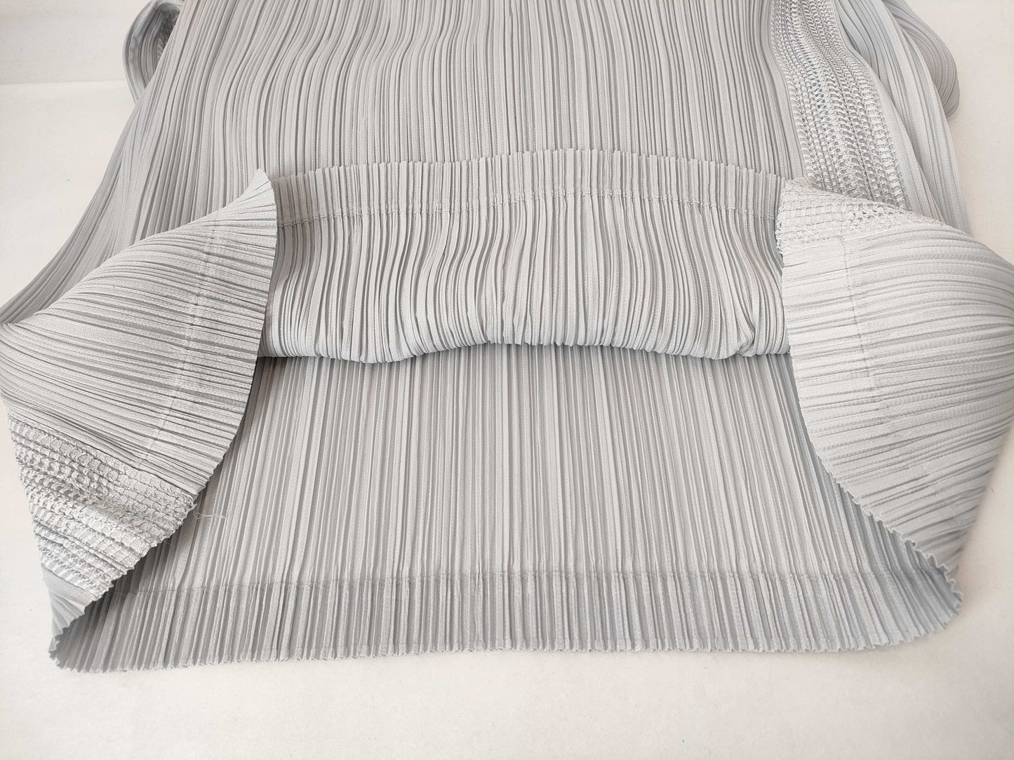 PLEATS PLEASE Issey Miyake Side Mesh Panel Skirt PP33-JG533 Gray Skirt