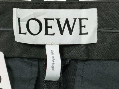 LOEWE Slim Cropped Pants Slacks D2172170UN Black Pants