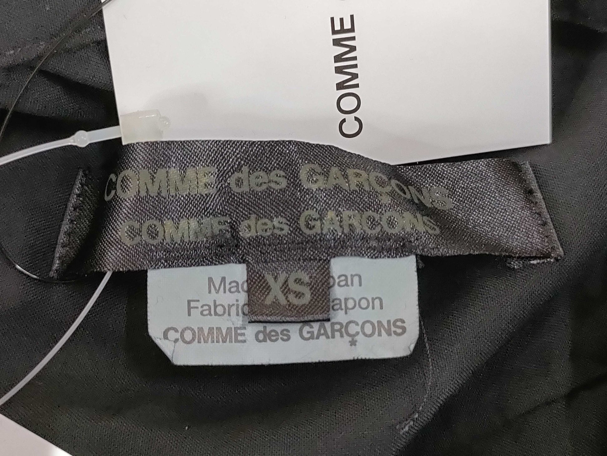COMME des GARÇONS AD2021 Product Dyed Fringe Design L/S Shirt RI-B007 Black XS Shirt