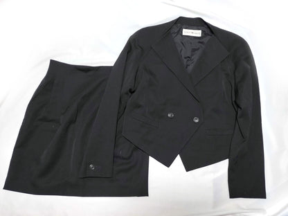 ISSEY MIYAKE 93SS Cropped Jacket and Skirt Wool Set IM31-FD366 / IM31-FG368 Black Other Apparel