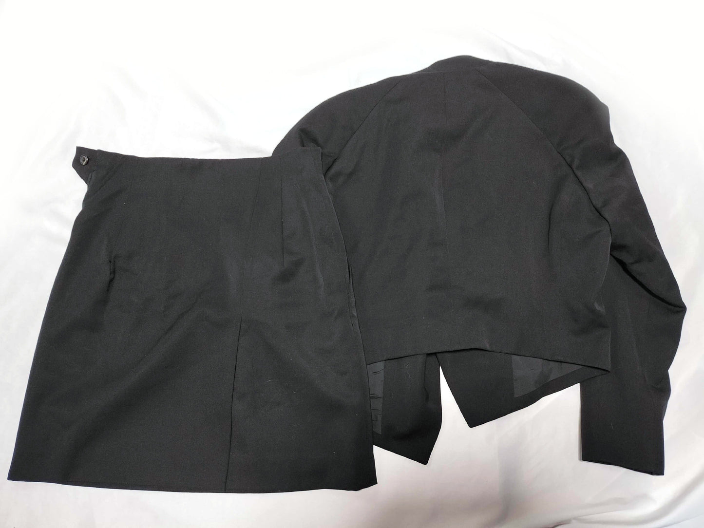 ISSEY MIYAKE 93SS Cropped Jacket and Skirt Wool Set IM31-FD366 / IM31-FG368 Black Other Apparel