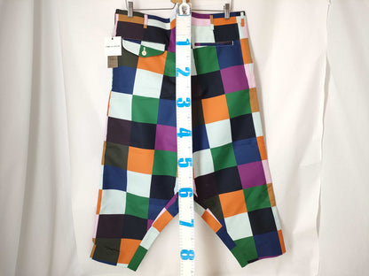 COMME des GARÇONS Comme des Garçons Homme Plus AD2022 Block Check Sarouel Pants PK-P049 Multicolor Small