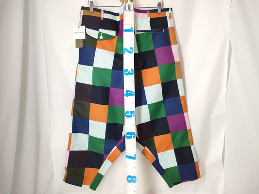 COMME des GARÇONS Comme des Garçons Homme Plus AD2022 Block Check Sarouel Pants PK-P049 Multicolor Small