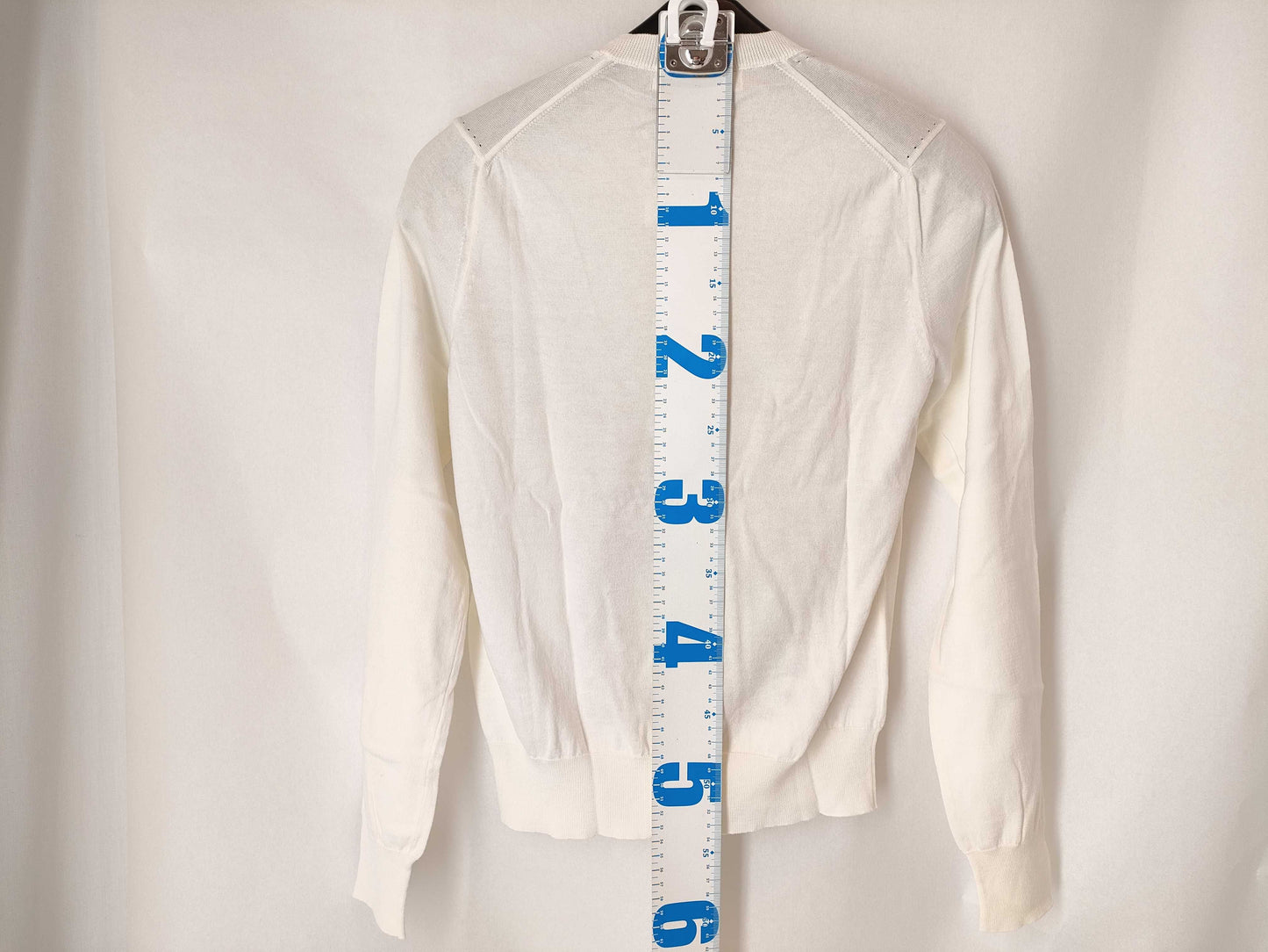 COMME des GARÇONS Comme des Garçons Comme des Garçons AD2017 18SS Lace Print Gingham Check Knit Cardigan CA-N002 White Cardigan