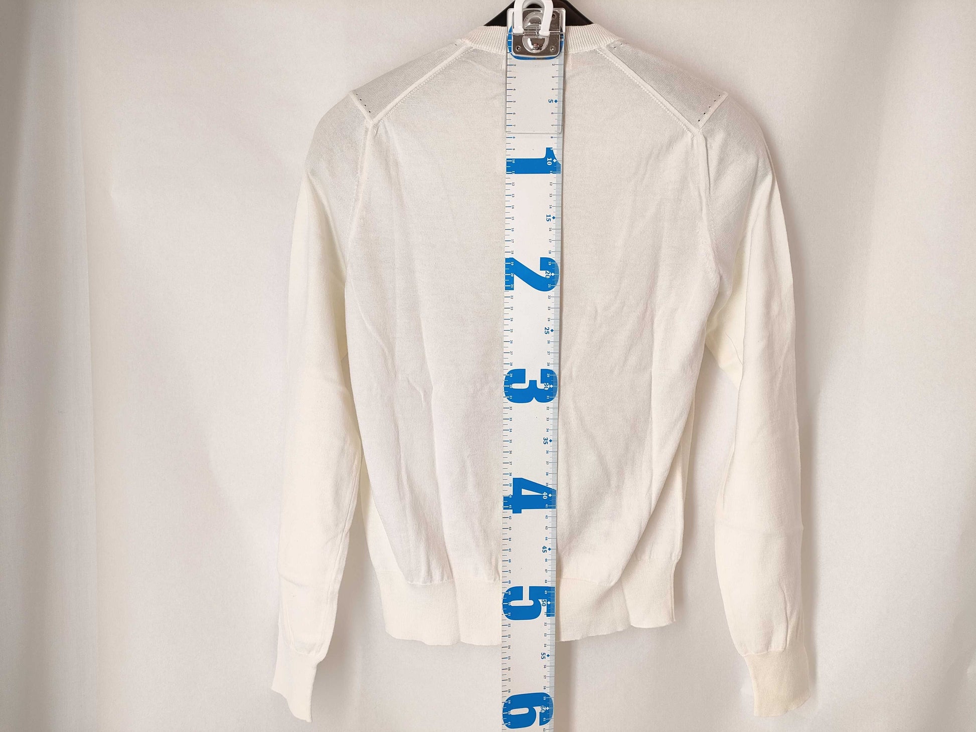 COMME des GARÇONS Comme des Garçons Comme des Garçons AD2017 18SS Lace Print Gingham Check Knit Cardigan CA-N002 White Cardigan