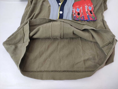 COMME des GARÇONS Docking Design Cut and Sew T-Shirt, Khaki, Size S