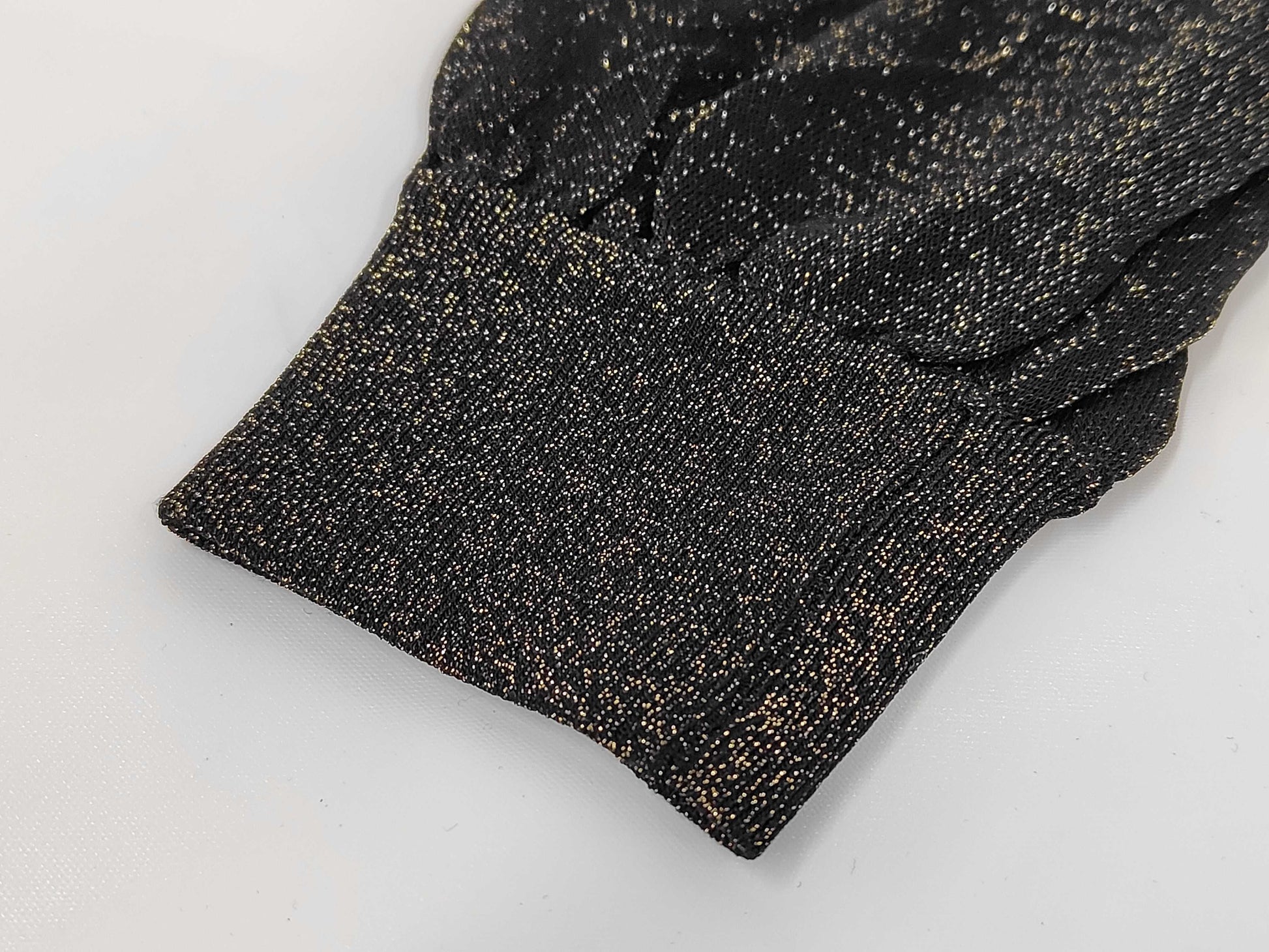 GUCCI Glitter Switch Knit Dress 167843 Gold Black Dress