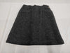 CHANEL 97A Wool Melton Skirt with Coco Mark Badge, PO9566, Charcoal Gray, Size 38, Skirt