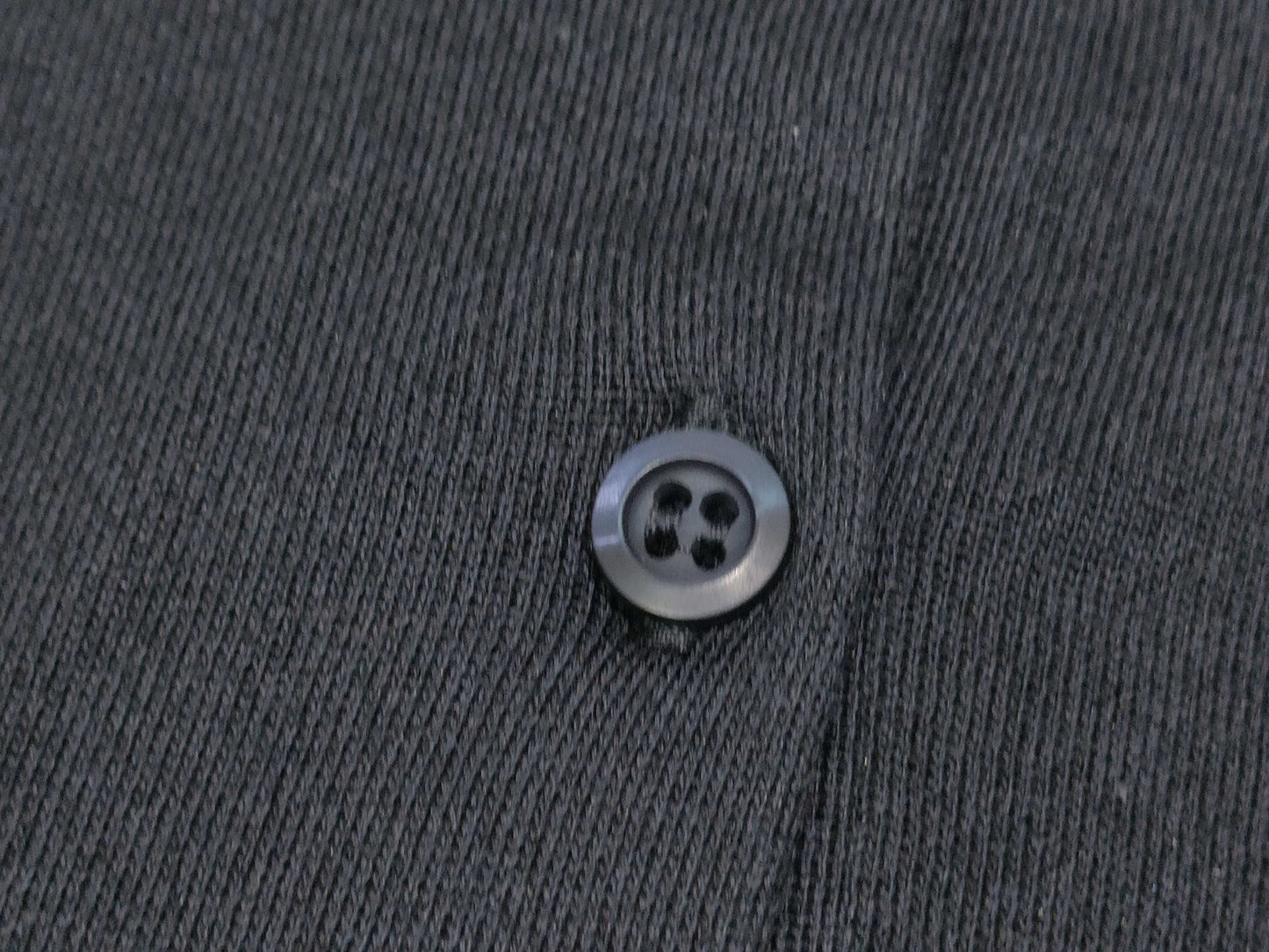 PRADA 24 Silk and Cotton Knit Polo Shirt with Detachable Collar, DNA02S, Navy and White, Size 46, Tops