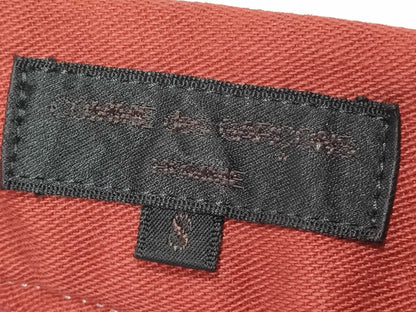 COMME des GARÇONS Homme Plus Men's AD1999 99AW Souvenir Kitsch Hermès Period Dyed Cotton Pants in Terracotta, Red, and Brown