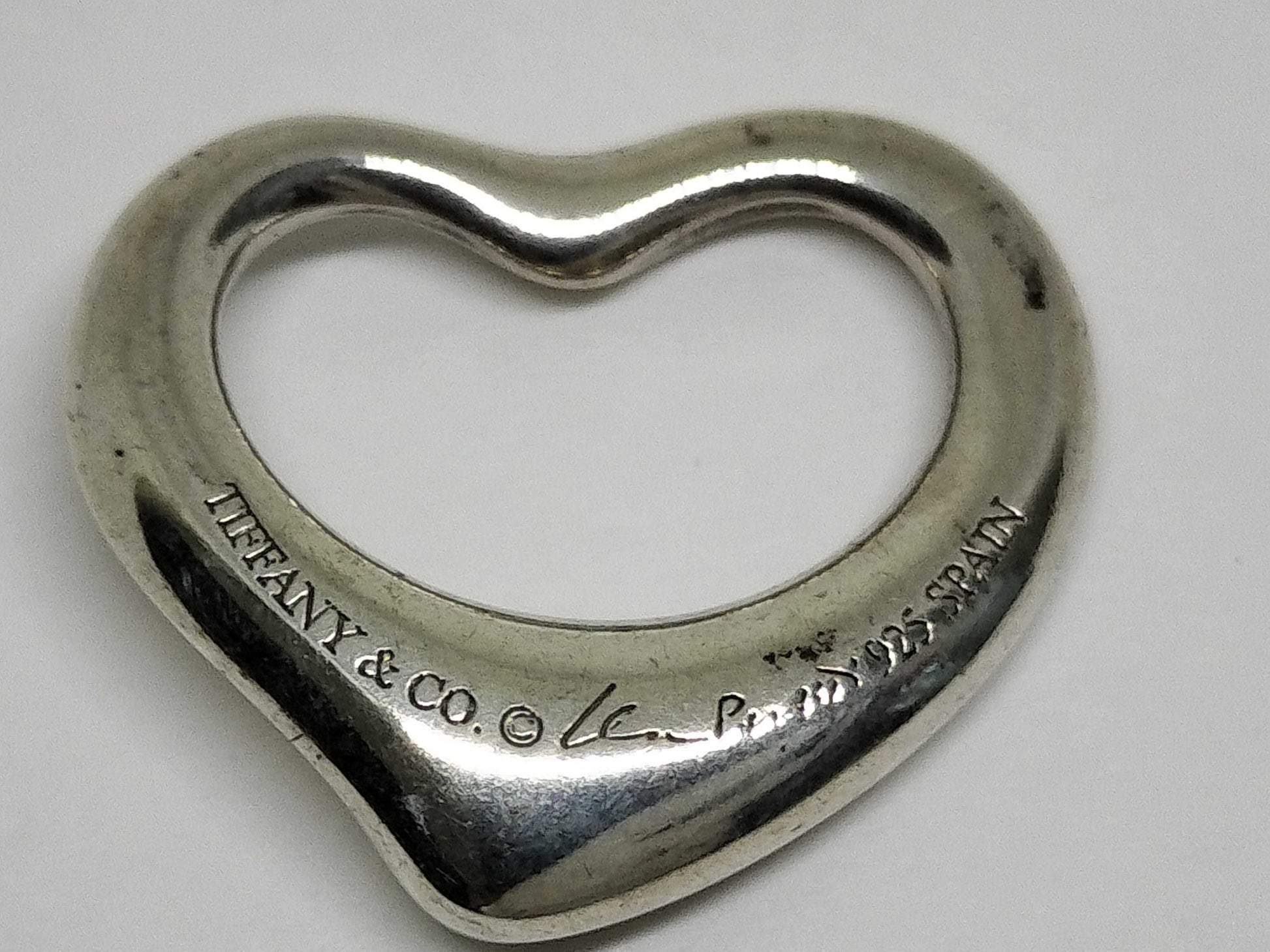 Tiffany & Co. Open Heart Tiffany Necklace Pendant