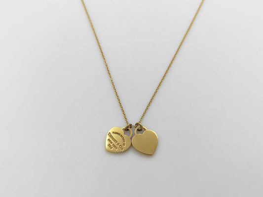 Tiffany & Co. Return to Heart Yellow Gold 750 4.3g Necklace 