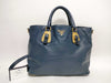PRADA Prada Tessuto Logo 2-Way Handbag Navy