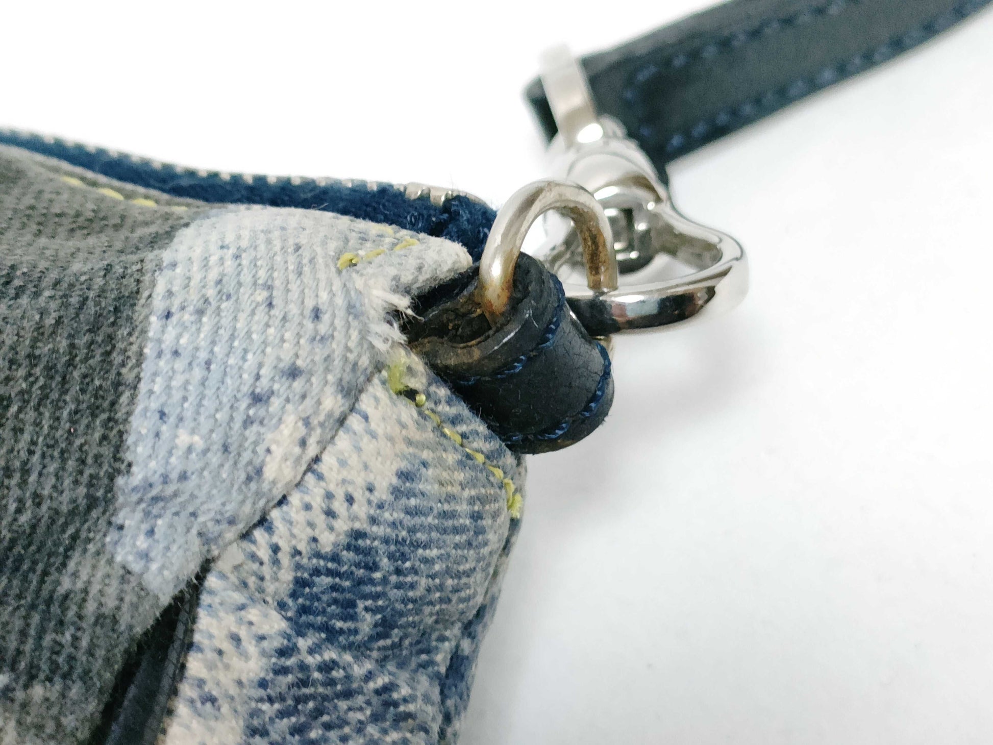 Dior Dior Saddle Bag Denim Transfer Shoulder Bag