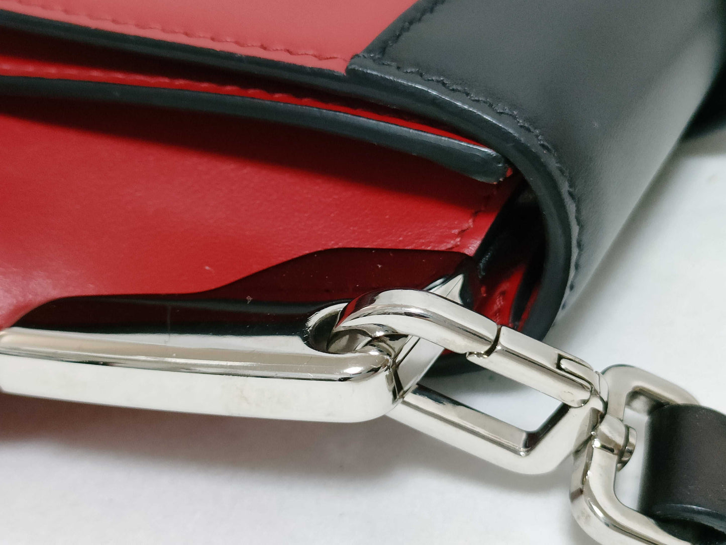 PRADA Prada Sydney 2-way Shoulder Bag in Red and Black