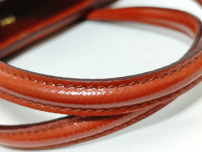 PRADA Prada Triangle Plate Enamel Saffiano 2-Way Handbag