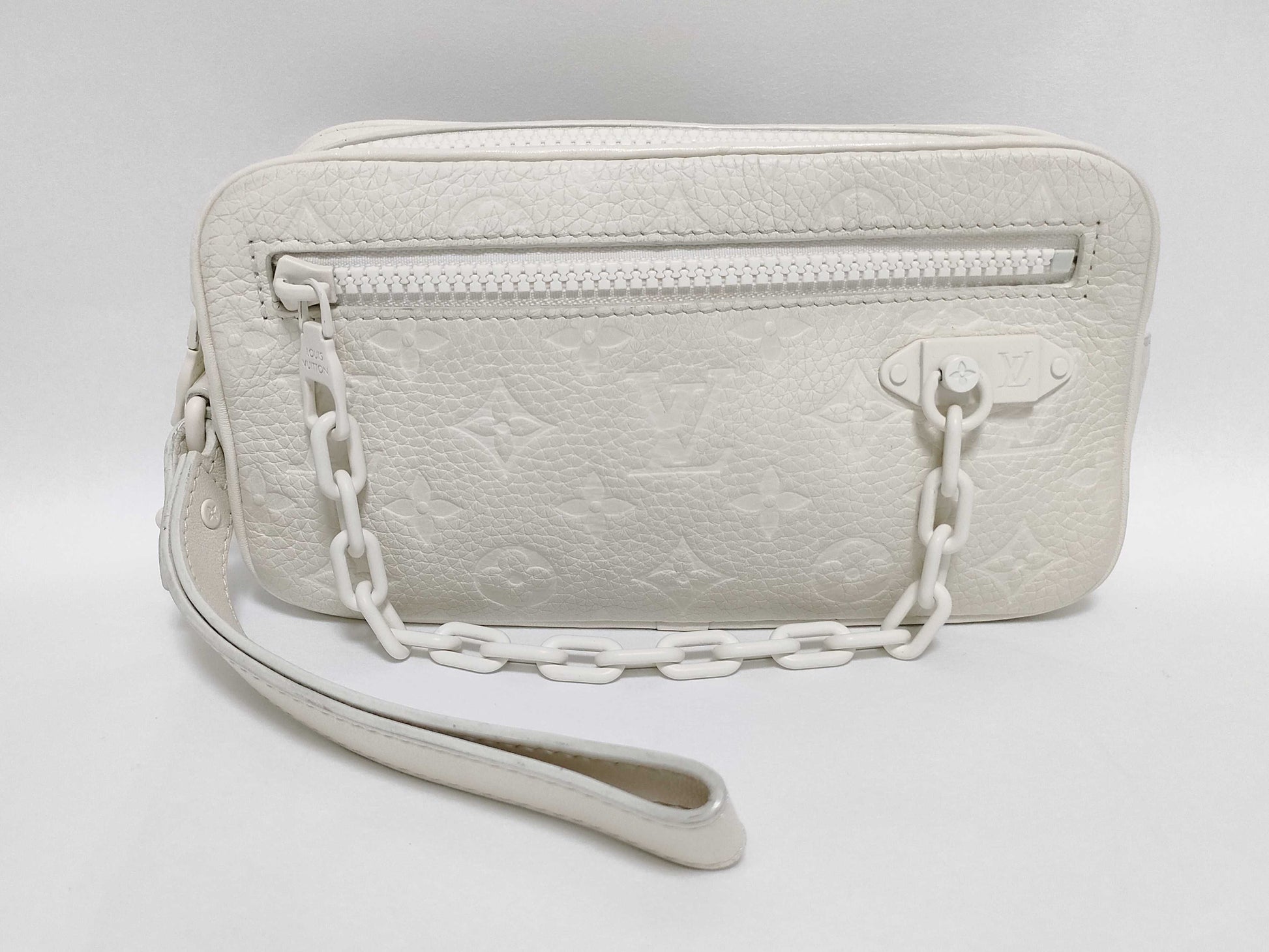 LOUIS VUITTON Monogram Empreinte Pochette Volga in Taurillon Leather M53551 Clutch Bag/Second Bag