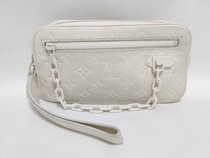 LOUIS VUITTON Monogram Empreinte Pochette Volga in Taurillon Leather M53551 Clutch Bag/Second Bag