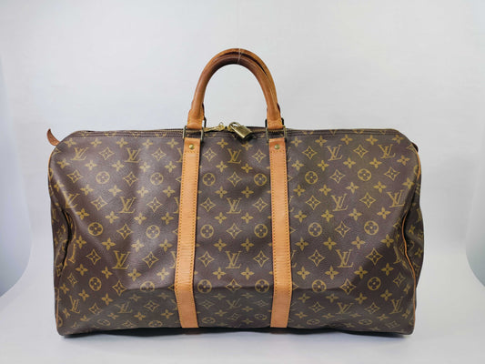LOUIS VUITTON Monogram Keepall 55 M41424 MI0940 Boston Bag