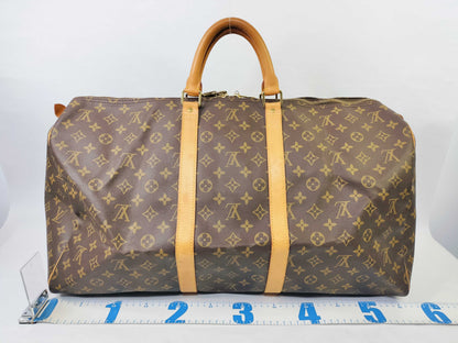 LOUIS VUITTON Monogram Keepall 55 M41424 SP1926 Poignier Name Tag Boston Bag