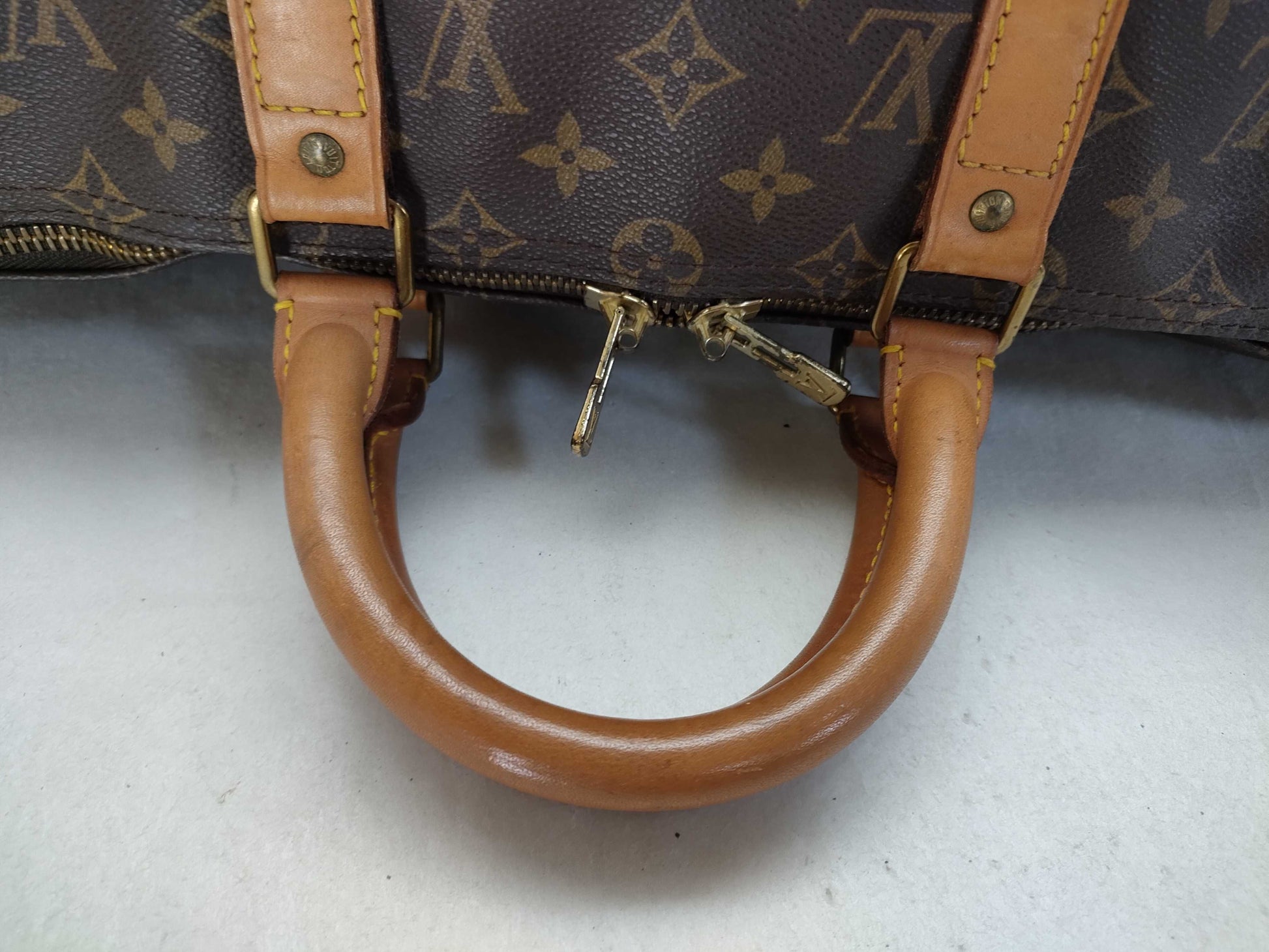 LOUIS VUITTON Monogram Keepall Bandouliere 50 M41416 FH8912 Boston Bag