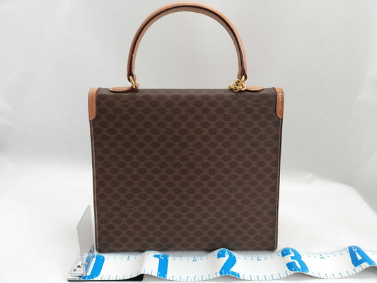 CELINE Macadam Blason Triomphe Pattern Logo Ring Hardware Handbag