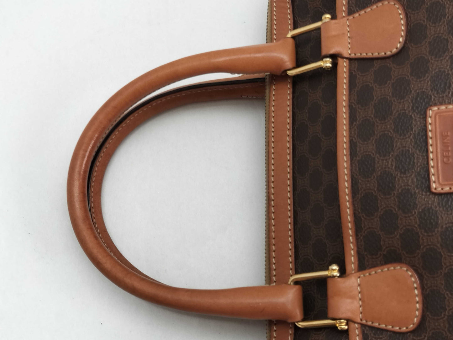 CELINE Macadam Blason Pattern Triomphe Logo Handbag