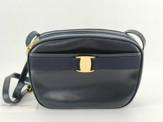 Salvatore Ferragamo Vara Ribbon Shoulder Bag with Hardware